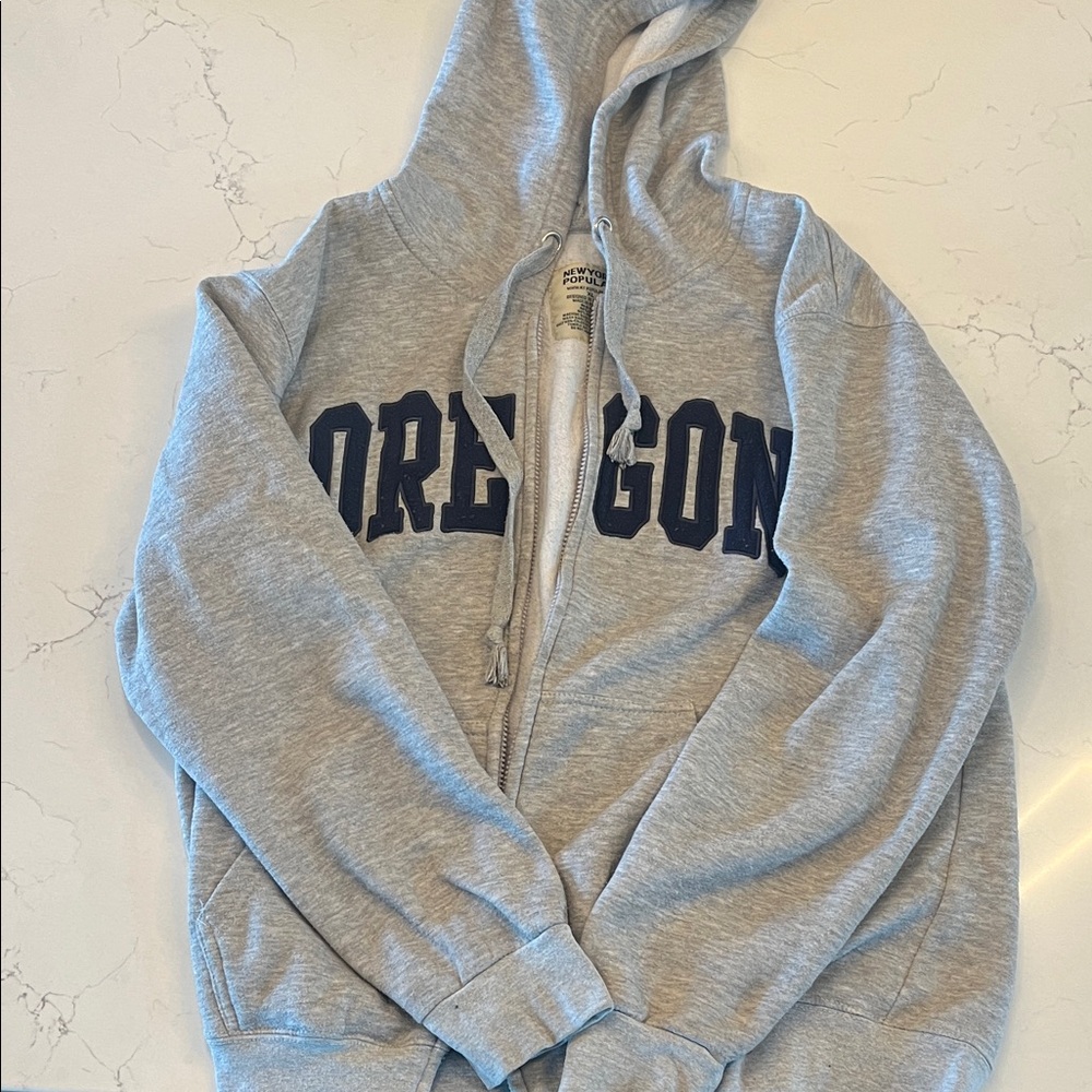 Gray Oregon Hoodie